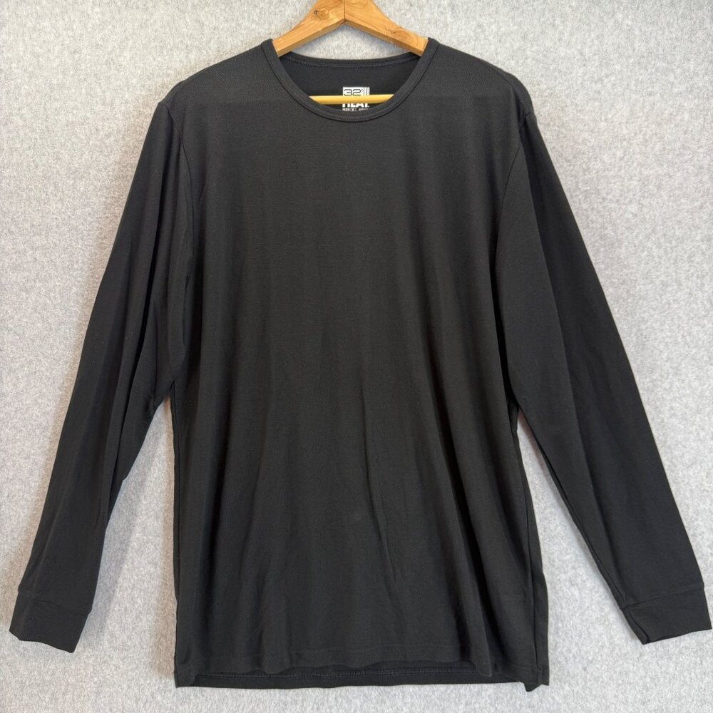 32‎ Degree Heat Mens Base Layer Long Sleeve Shirt Tee Crewneck Sleep Size XL